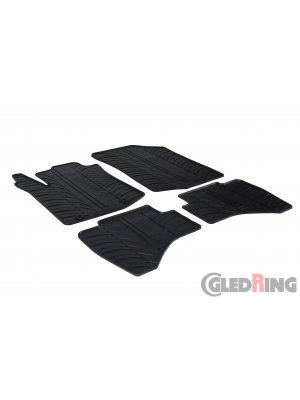Original Gledring Passform Fußmatten Gummimatten 4 Tlg.+Fixing - Citroen C1 2014->